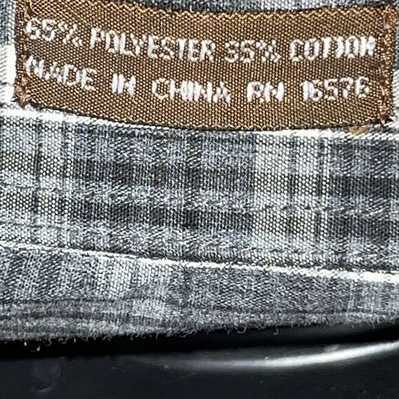 VTG Outlaw Western Wear‎ Mens Shirt Size 1X Big Plaid Chief Stencil Pearl Snap - Picture 2 of 4